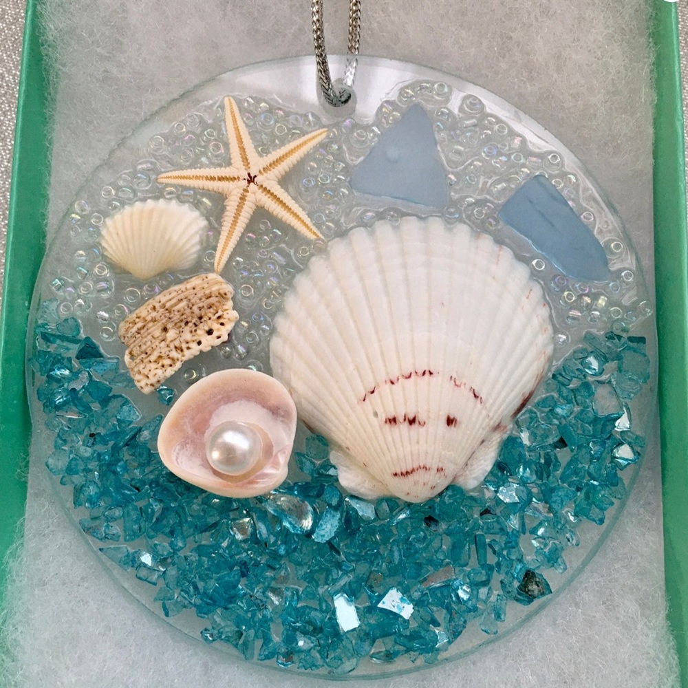 Seashell Beach Suncatcher Ornament